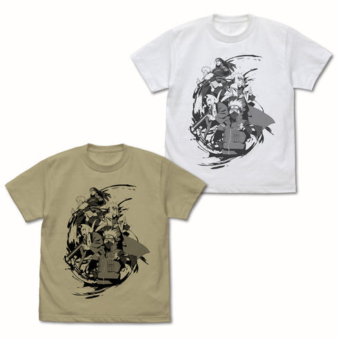 『NARUTO-ナルト- 疾風伝』歴代火影 Tシャツ サンドカーキ M