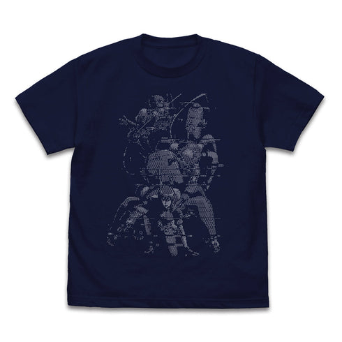 『攻殻機動隊 STAND ALONE COMPLEX』草薙素子 ピクセル Tシャツ ネイビー S