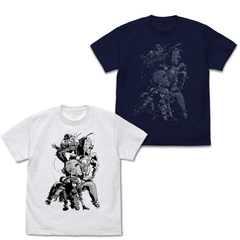 『攻殻機動隊 STAND ALONE COMPLEX』草薙素子 ピクセル Tシャツ ネイビー M