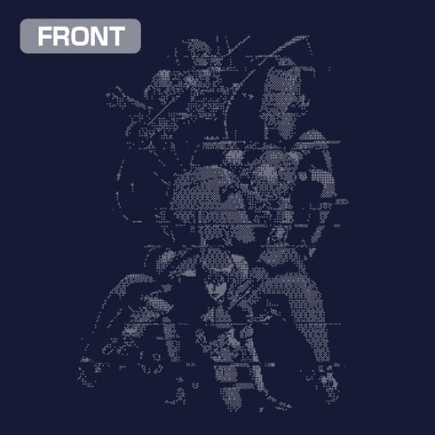 『攻殻機動隊 STAND ALONE COMPLEX』草薙素子 ピクセル Tシャツ ネイビー L