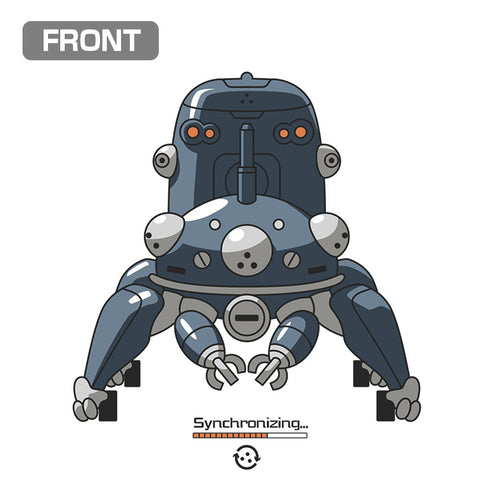 『攻殻機動隊 STAND ALONE COMPLEX』タチコマと同期中 Tシャツ Ver.2.0 ホワイト M