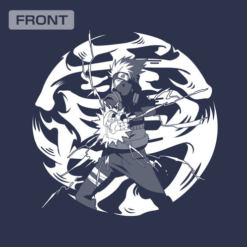 『NARUTO-ナルト- 疾風伝』はたけカカシ 雷切 Tシャツ ホワイト XL