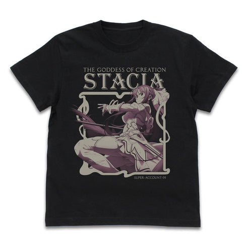 『ソードアート・オンライン』UW 創世神ステイシア アスナ Tシャツ ブラック S