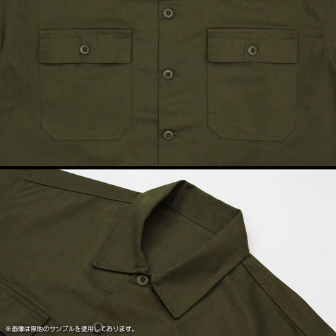 『進撃の巨人』調査兵団 ワークシャツ Ver.2.0 モス XXL