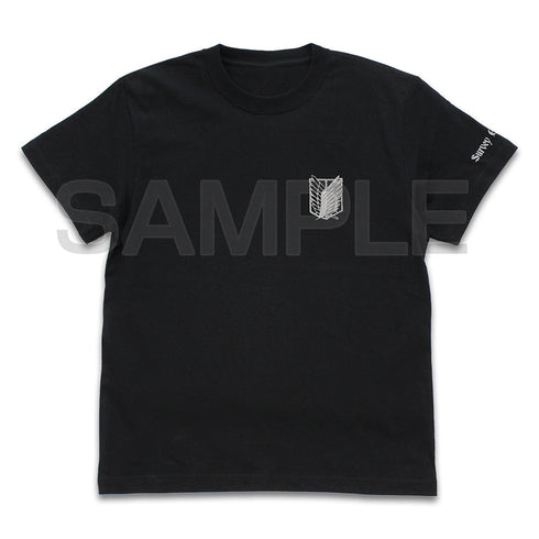 『進撃の巨人』調査兵団 ワンポイント刺繍Tシャツ モス L
