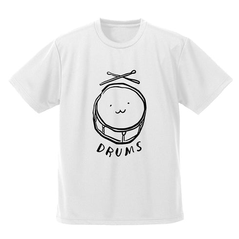 『ガールズバンドクライ』安和すばるの「DRUMS」 ドライTシャツ ホワイト L