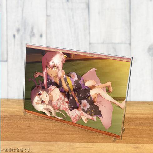 『Fate/kaleid liner プリズマ☆イリヤ ツヴァイ ヘルツ!』イリヤとクロエ 浴衣で魔力供給 アクリルアートスタンド
