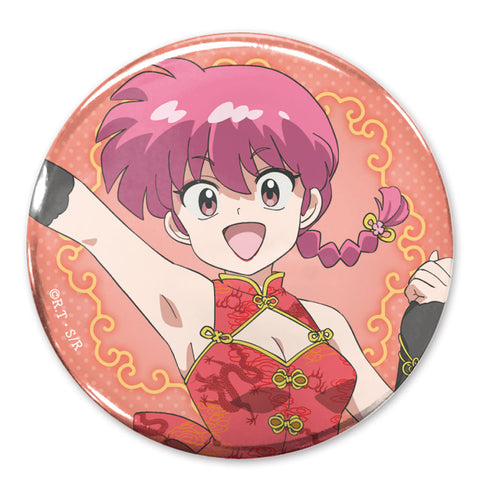 『らんま1/2』描き下ろし らんま 65mm缶バッジ チャイナ×アイドルVer.