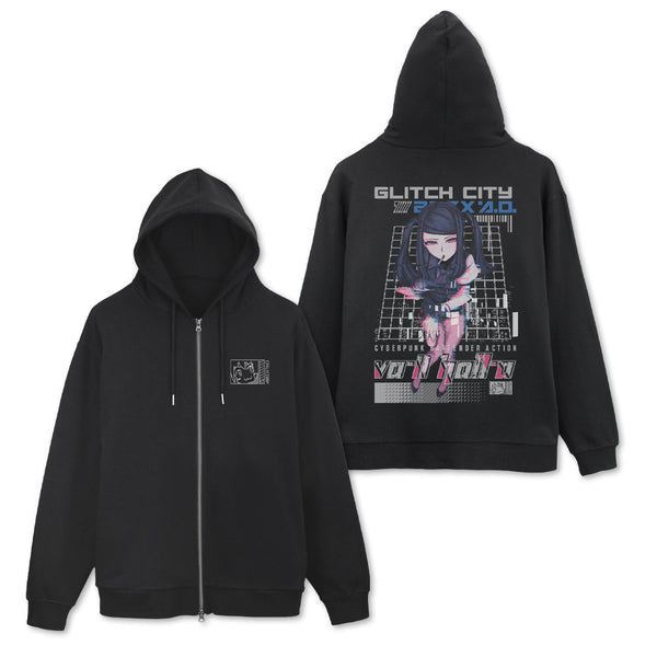 『VA-11 HALL-A』VA-11 Hall-A ジル ジップパーカー ブラック XL