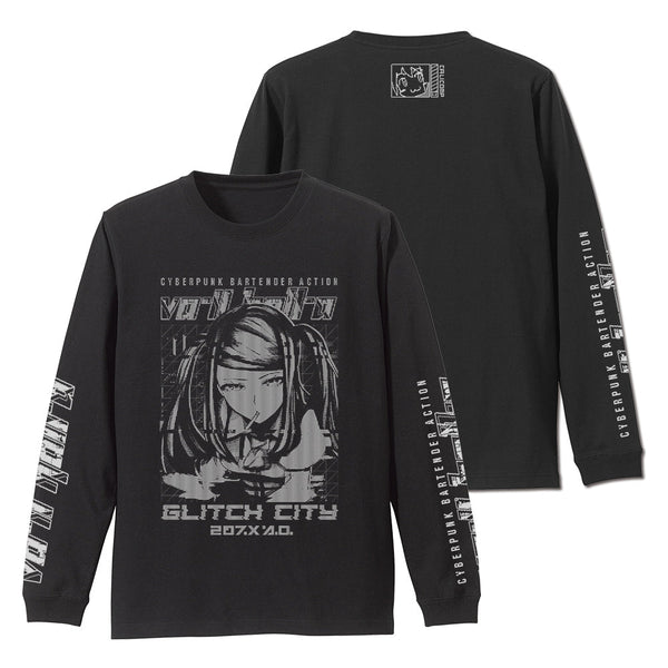 『VA-11 HALL-A』VA-11 Hall-A ジル 袖リブロングスリーブTシャツ ブラック S