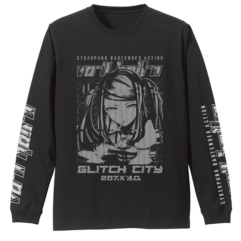 『VA-11 HALL-A』VA-11 Hall-A ジル 袖リブロングスリーブTシャツ ブラック M