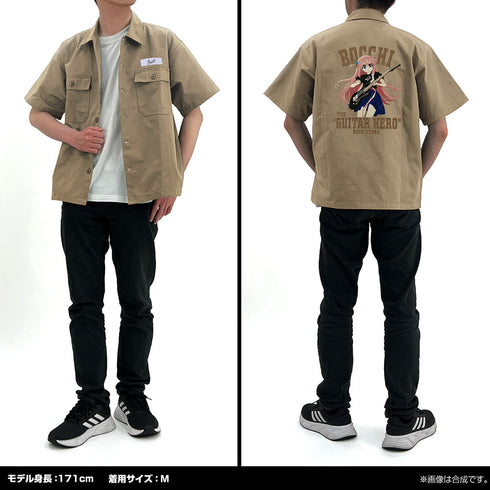 『ぼっち・ざ・ろっく!』後藤ひとり 刺繍ワークシャツ Playing the guitar Ver. 2025MODEL グレー M