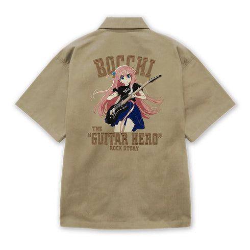 『ぼっち・ざ・ろっく!』後藤ひとり 刺繍ワークシャツ Playing the guitar Ver. 2025MODEL グレー L