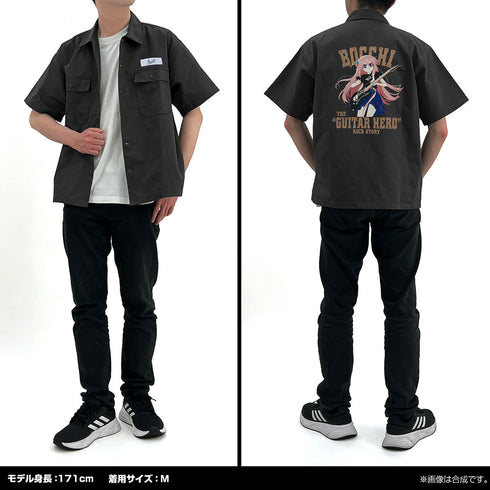 『ぼっち・ざ・ろっく!』後藤ひとり 刺繍ワークシャツ Playing the guitar Ver. 2025MODEL グレー XL