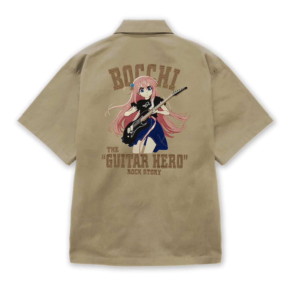 ぼっち・ざ・ろっく!』後藤ひとり 刺繍ワークシャツ Playing the