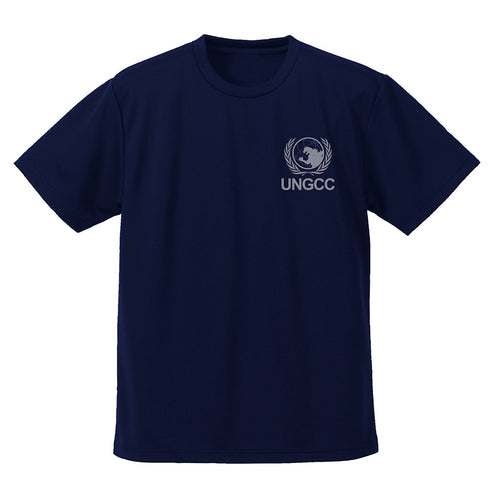 『ゴジラシリーズ』ゴジラ 国連G対策センター ロゴ ドライTシャツ ネイビー M