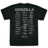『ゴジラシリーズ』ゴジラ ゴジラツアー ドライTシャツ ブラック S