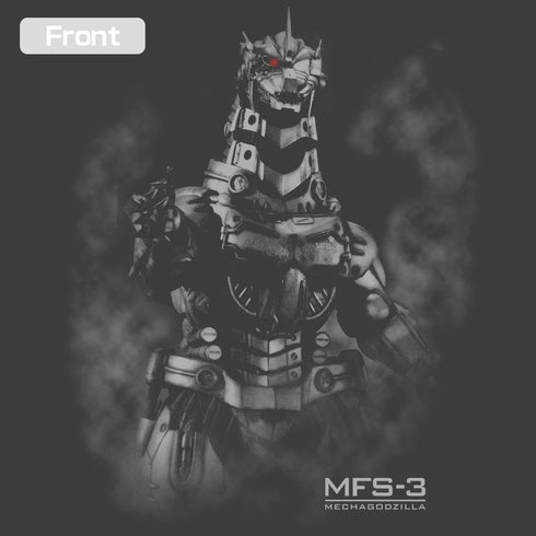 『ゴジラシリーズ』ゴジラ 3式機龍<改> Tシャツ スミ S