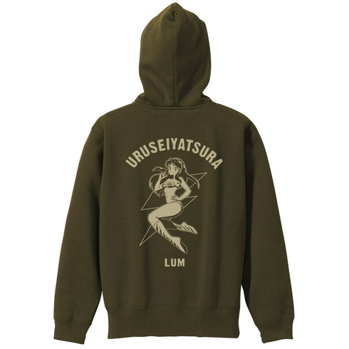 『うる星やつら』ラムの電撃 ジップパーカー ネイビー L