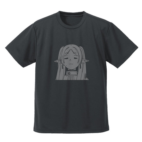 『葬送のフリーレン』フリーレン フェイス ドライTシャツ ガンメタル M