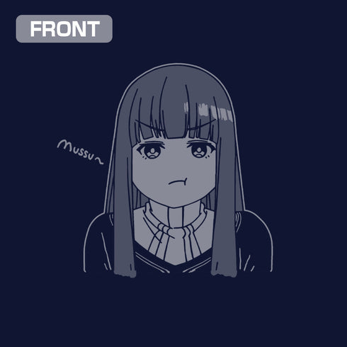『葬送のフリーレン』フェルン フェイス ドライTシャツ ネイビー L