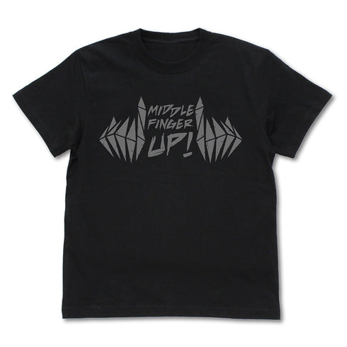 『ガールズバンドクライ』中指立ててけ! Tシャツ ブラック M