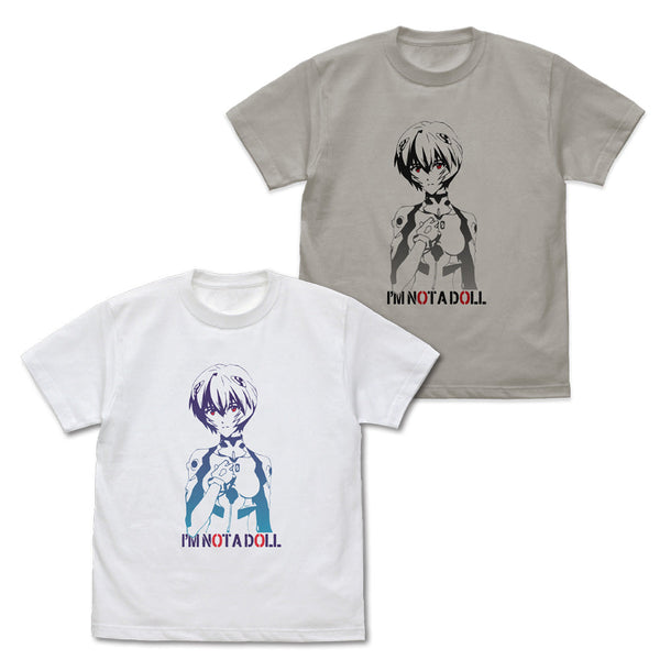 『EVANGELION』綾波レイ グラデーション Tシャツ ライトグレー S
