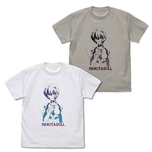 『EVANGELION』綾波レイ グラデーション Tシャツ ライトグレー L