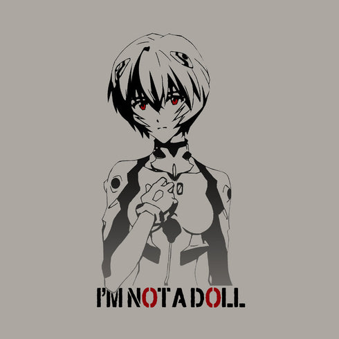 『EVANGELION』綾波レイ グラデーション Tシャツ ライトグレー L