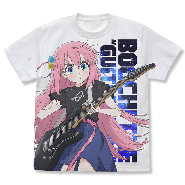 『ぼっち・ざ・ろっく!』後藤ひとり フルグラフィックTシャツ Playing the guitar Ver. ホワイト L