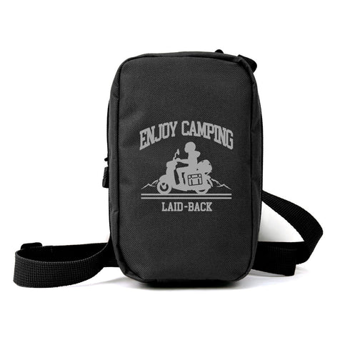 『ゆるキャン△ SEASON3』ゆるキャン△ SEASON3 シルエットバイク志摩リン ミニショルダーポーチ ブラック