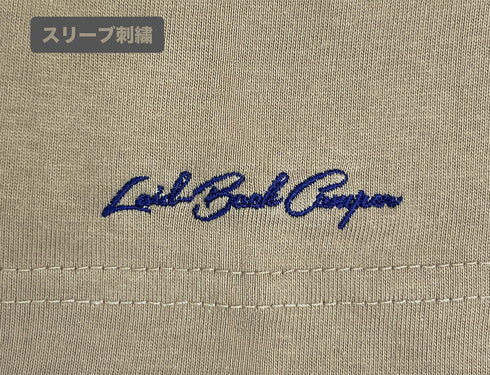 『ゆるキャン△ SEASON3』バイク志摩リン ワンポイント刺繍Tシャツ サンドカーキ S