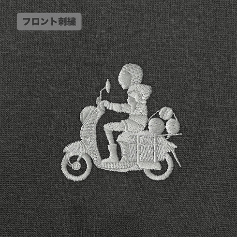 『ゆるキャン△ SEASON3』バイク志摩リン ワンポイント刺繍Tシャツ サンドカーキ S