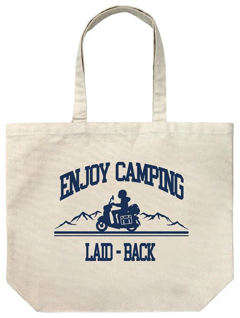 『ゆるキャン△ SEASON3』ゆるキャン△ SEASON3 シルエットバイク志摩リン ラージトート ナチュラル