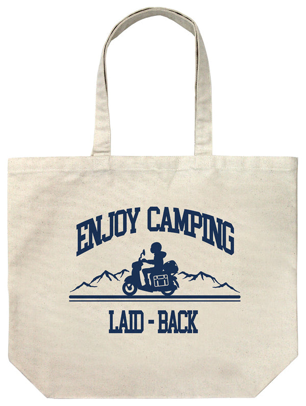 『ゆるキャン△ SEASON3』ゆるキャン△ SEASON3 シルエットバイク志摩リン ラージトート ナチュラル