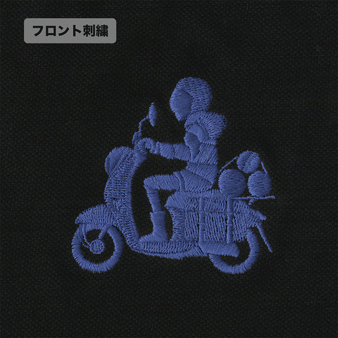 『ゆるキャン△ SEASON3』バイク志摩リン ワンポイント刺繍ポロシャツ ブラック L