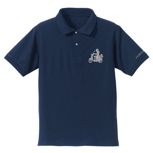 『ゆるキャン△ SEASON3』バイク志摩リン ワンポイント刺繍ポロシャツ ブラック XL