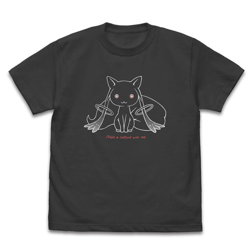 『魔法少女まどか☆マギカ 新編 叛逆の物語』キュゥべえ ラインアート Tシャツ スミ S