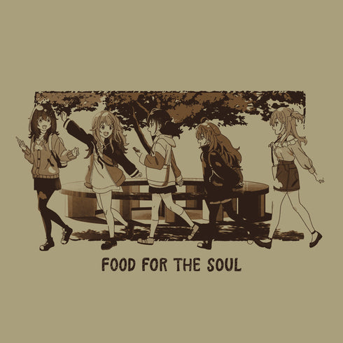 『日々は過ぎれど飯うまし』Tシャツ サンドカーキ L