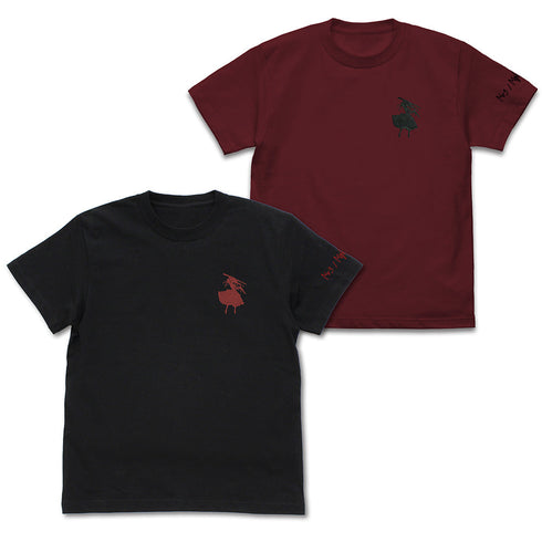 『デート・ア・ライブV』時崎狂三 ワンポイント刺繍Tシャツ ブラック XL