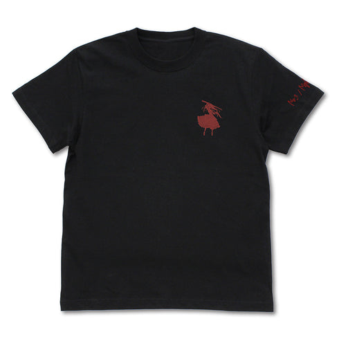 『デート・ア・ライブV』時崎狂三 ワンポイント刺繍Tシャツ バーガンディ S