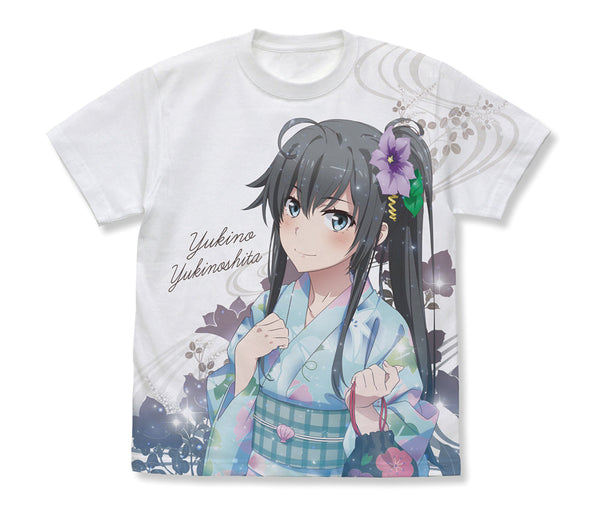 『やはり俺の青春ラブコメはまちがっている。完』雪ノ下雪乃 フルグラフィックTシャツ ホワイト L