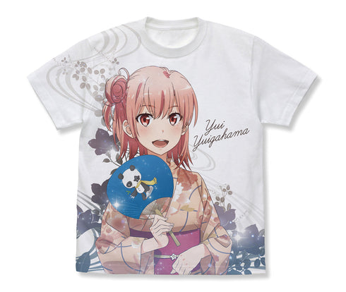 『やはり俺の青春ラブコメはまちがっている。完』由比ヶ浜結衣 フルグラフィックTシャツ ホワイト S
