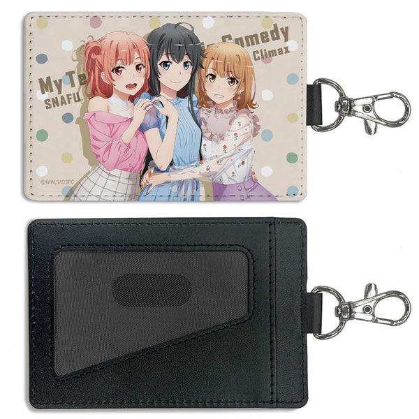 『やはり俺の青春ラブコメはまちがっている。完』雪乃・結衣・いろは パスケース(ナスカン付き)