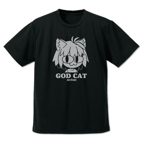 『月姫 -A piece of blue glass moon-』GOD CAT ネコアルク ドライTシャツ ブラック S