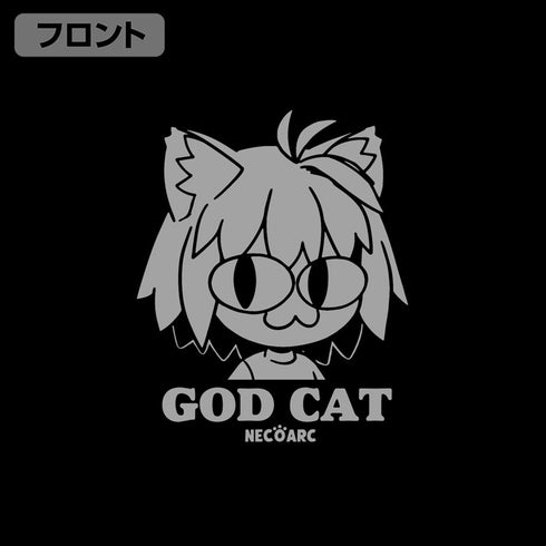 『月姫 -A piece of blue glass moon-』GOD CAT ネコアルク ドライTシャツ ブラック L