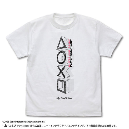 『プレイステーション』Tシャツ for PlayStation Shapes Logo Meta Mesh Ver. ホワイト L
