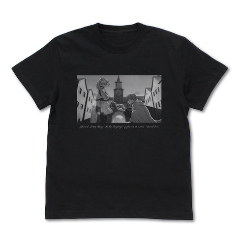 『葬送のフリーレン』フリーレン&ヒンメル 鏡蓮華の指輪Tシャツ ブラック S