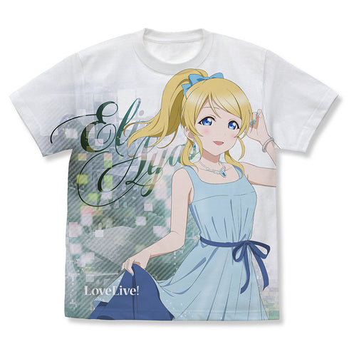 『ラブライブ!』描き下ろし 絢瀬絵里 フルグラフィックTシャツ パーティードレス2025Ver. ホワイト XL