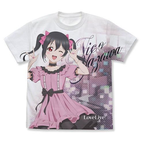 『ラブライブ!』描き下ろし 矢澤にこ フルグラフィックTシャツ パーティードレス2025Ver. ホワイト XL